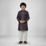 Boys Cotton Purple Kurta Pajama